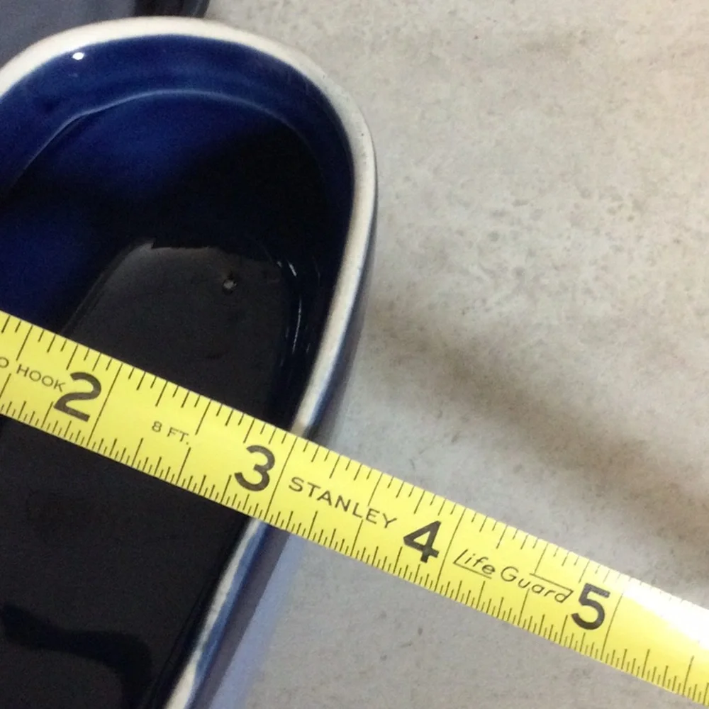 NWT Sango Nova Blue Ceramic Butter Dish with Lid